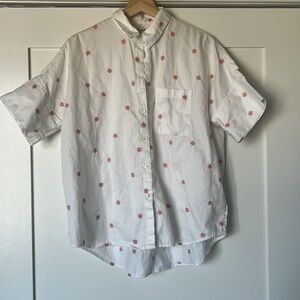 Madewell Embroidered Daisy Courier Shirt